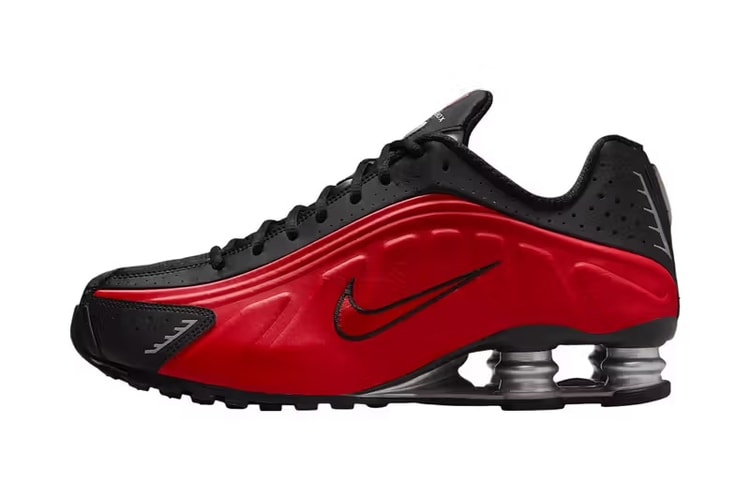 Nike Shox R4 から近未来的なシルエットを強調させた新色 “Black/Red” がスタンバイ