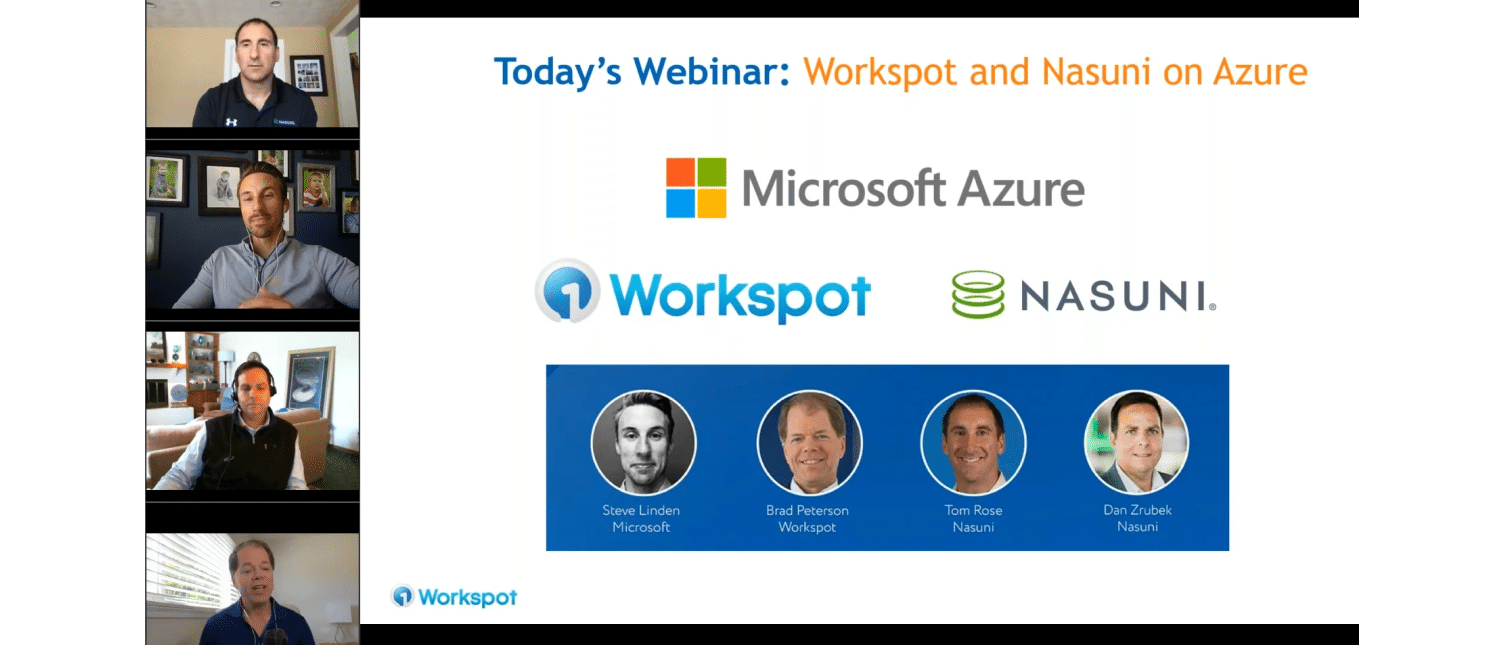 Webinar Workspot workstations and Nasuni file services